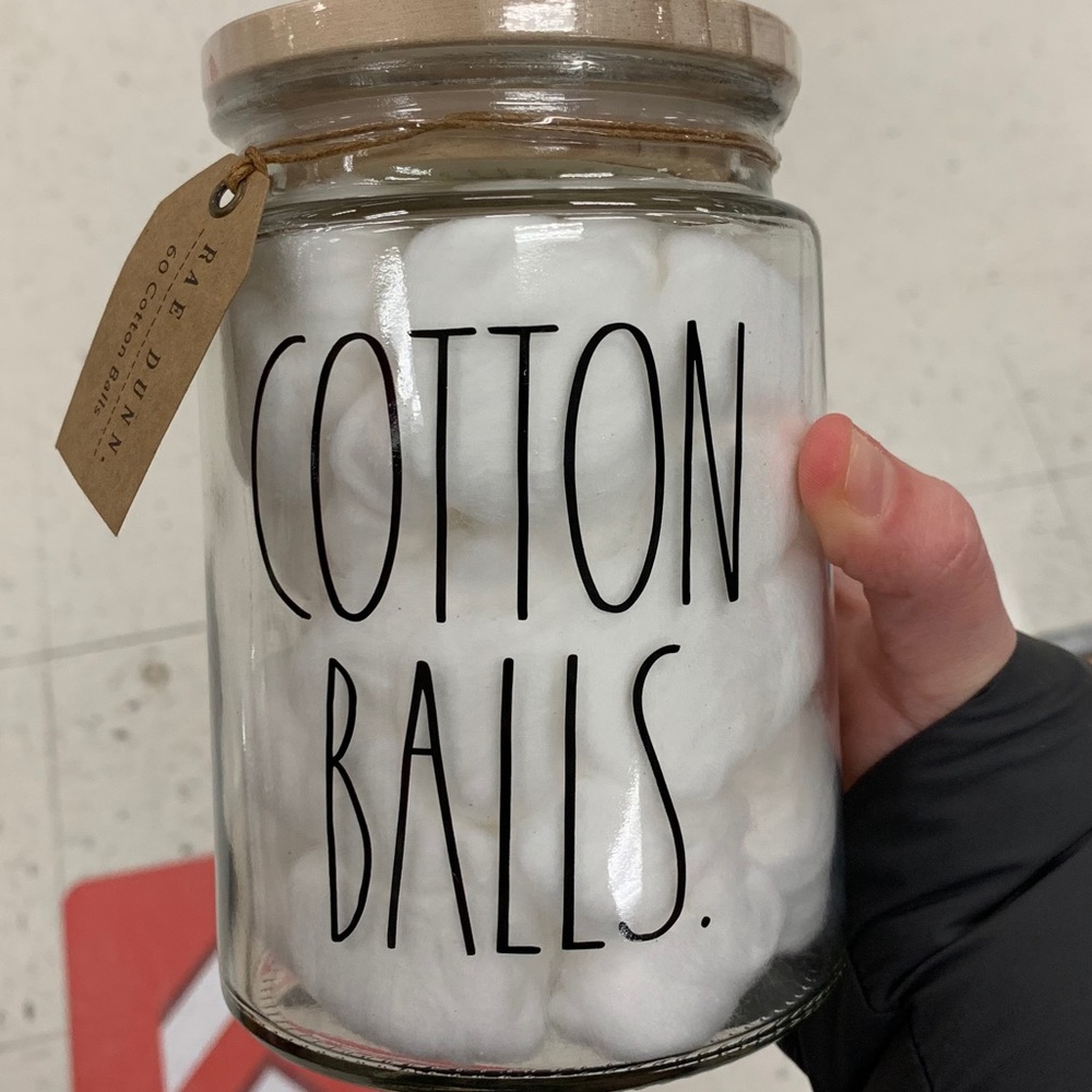 Rae Dunn Cotton Balls Holder